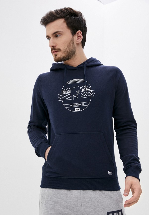 

Худи Helly Hansen, Синий, F2F COTTON HOODIE