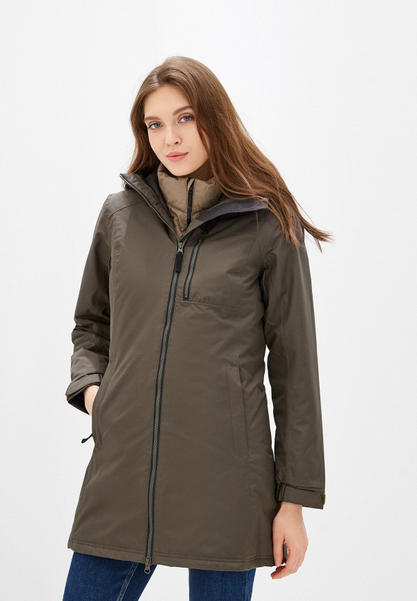

Куртка утепленная Helly Hansen, Хаки, W LONG BELFAST WINTER JACKET
