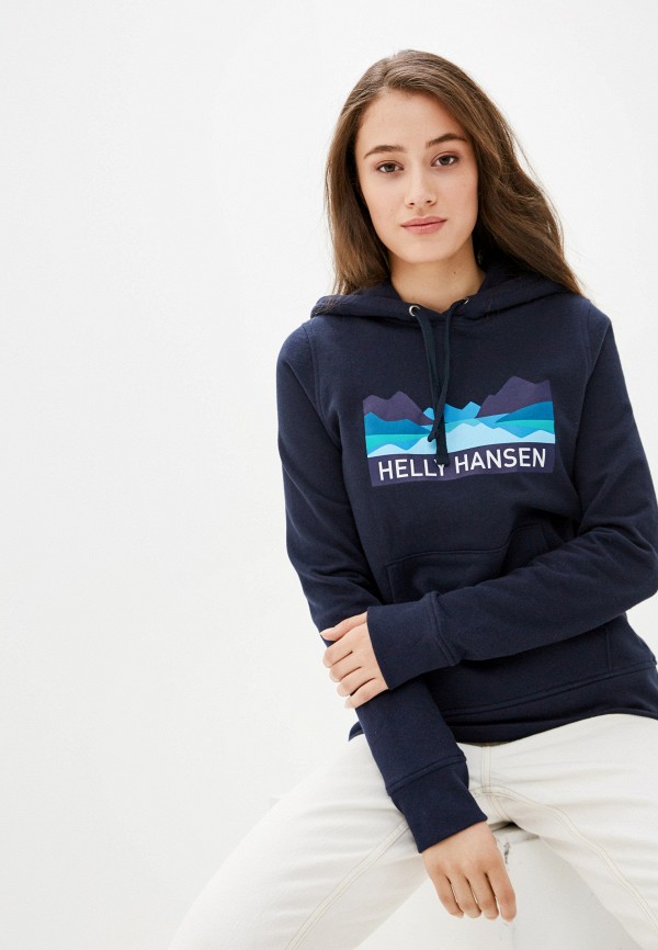 

Худи Helly Hansen, Синий, W NORD GRAPHIC PULL OVER HOODI