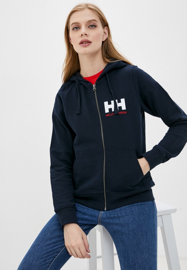 

Толстовка Helly Hansen, Синий, W HH LOGO FULL ZIP HOODIE