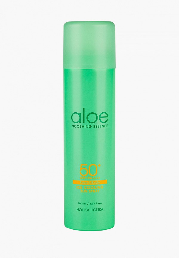 

Спрей солнцезащитный Holika Holika, Прозрачный, с алоэ, SPF 50+ PA +++, 100 мл.