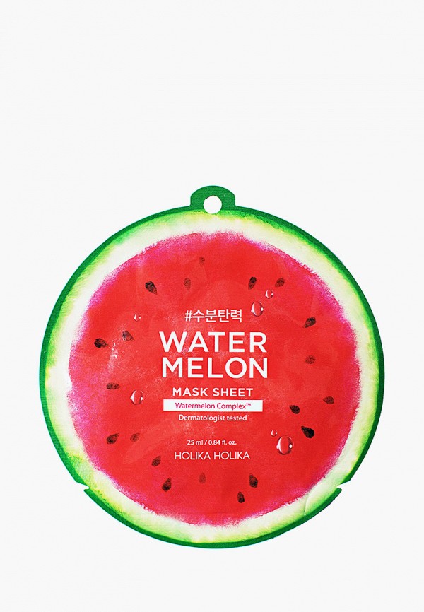 

Маска для лица Holika Holika, Прозрачный, Watermelon Mask Sheet, увлажняющая, 25 мл