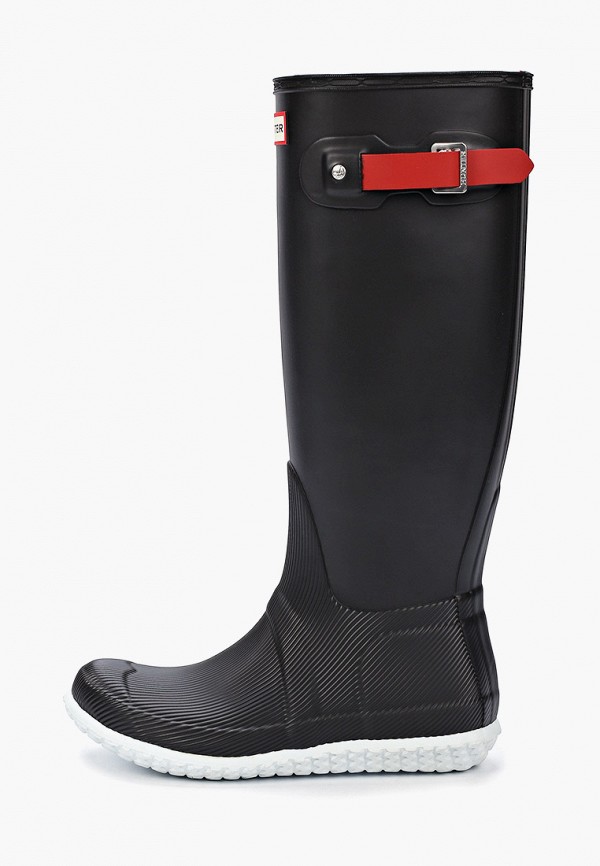 

Резиновые сапоги Hunter, Черный, WOMENS ORIGINAL TALL CALENDAR SOLE BOOTS
