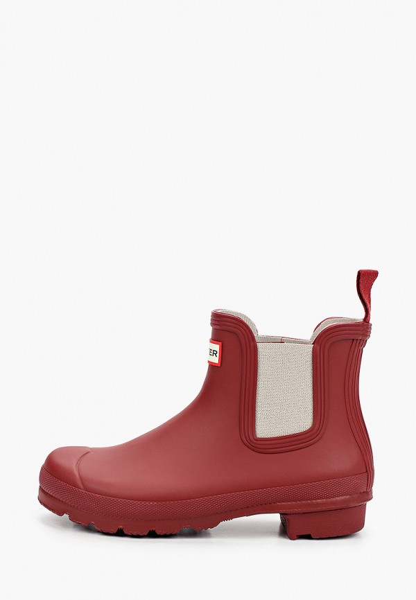 

Резиновые полусапоги Hunter, Красный, WOMENS ORIGINAL CHELSEA