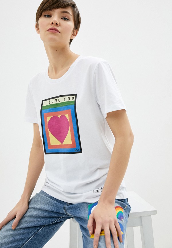 

Футболка Iceberg, Белый, Peter Blake