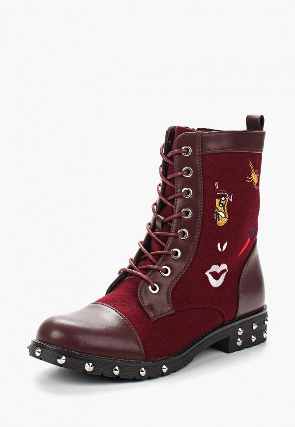 

Ботинки Ideal Shoes, Бордовый