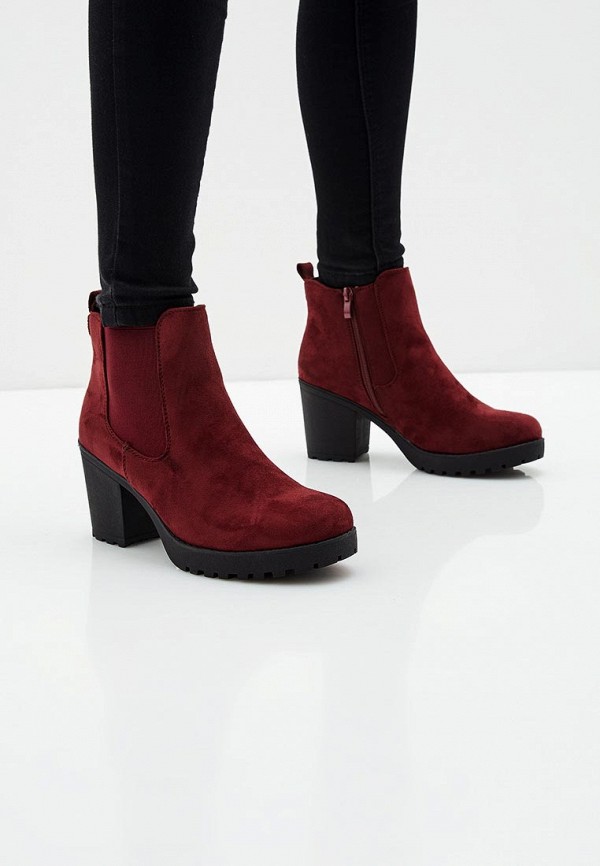 

Ботильоны Ideal Shoes, Ideal Shoes ID007AWCXFW4, Бордовый