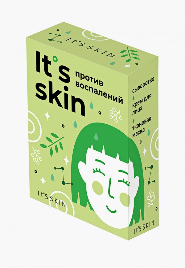 

Набор для ухода за лицом It's Skin, Прозрачный, против воспалений, 30 мл + 50 мл + 18 г