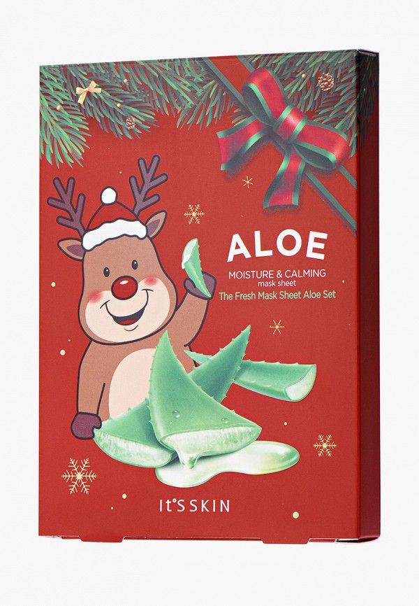 

Набор масок для лица It's Skin, Прозрачный, Aloe, 5 шт