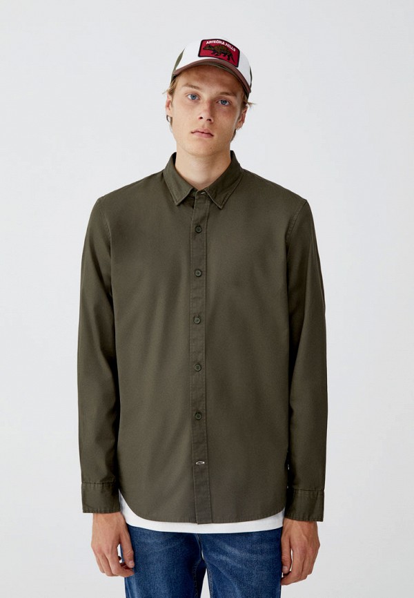 

Рубашка Pull&Bear, Хаки
