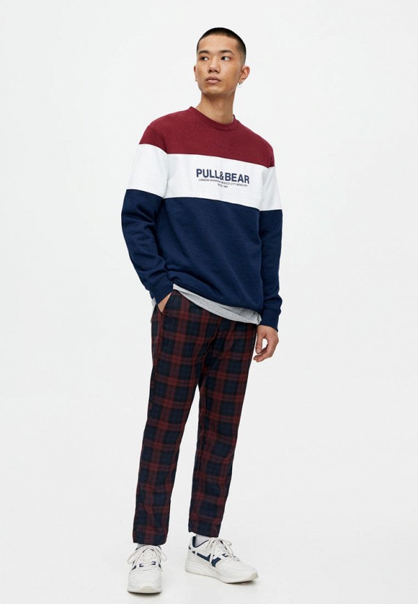 Брюки Pull&Bear цвет разноцветный  Фото 2