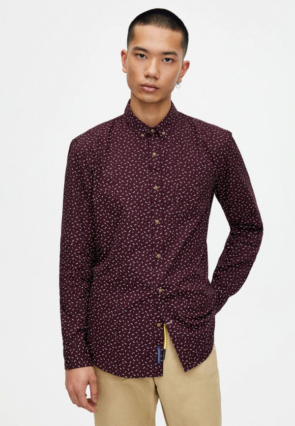 

Рубашка Pull&Bear, Бордовый