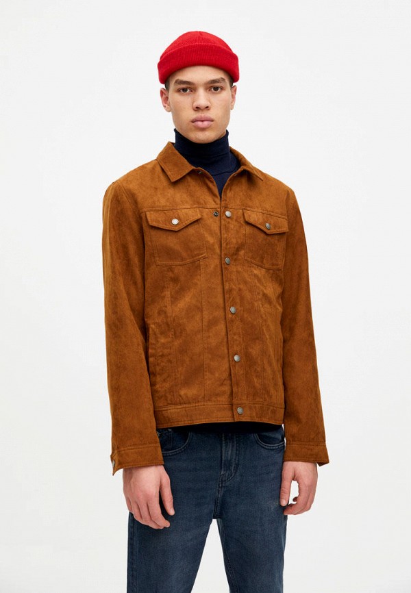 

Куртка кожаная Pull&Bear, Коричневый