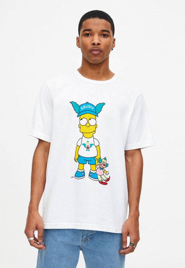 

Футболка Pull&Bear, Белый, THE SIMPSONS