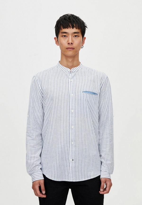 

Рубашка Pull&Bear, Синий, Join Life