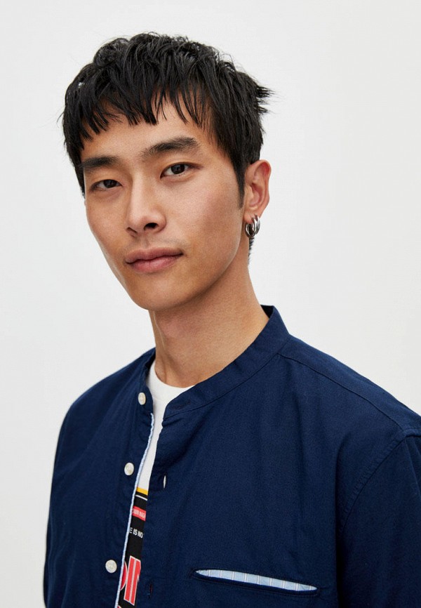

Рубашка Pull&Bear, Синий, Join Life