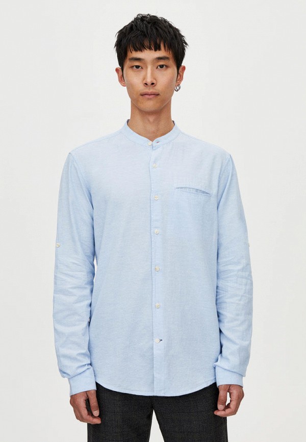 

Рубашка Pull&Bear, Join Life, Голубой