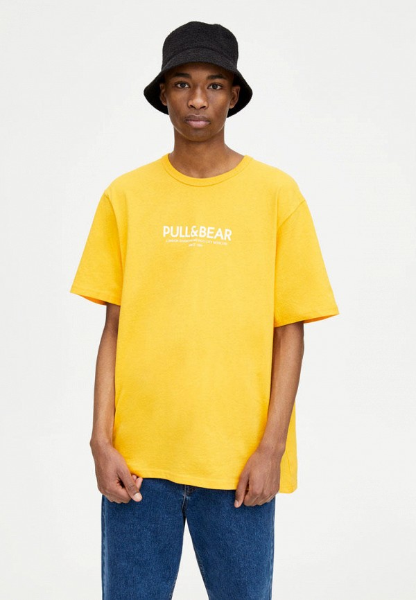 

Футболка Pull&Bear, Желтый, Join Life