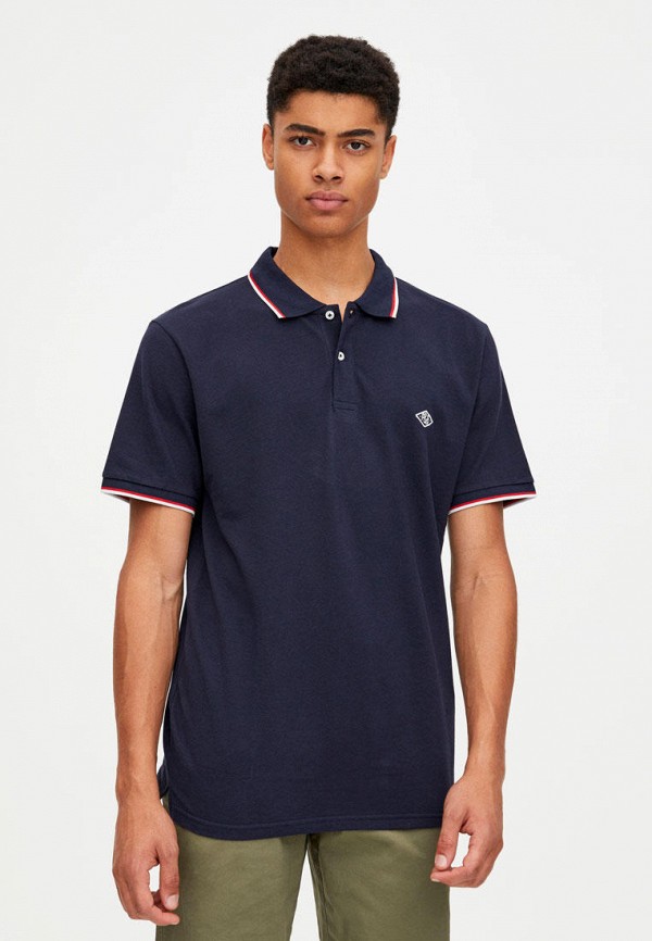 

Поло Pull&Bear, Join Life, Синий