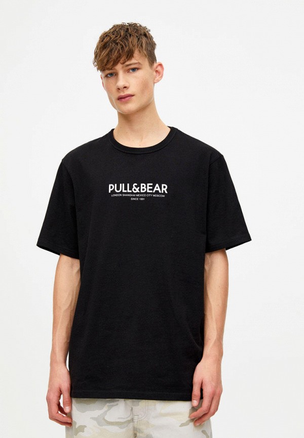 

Футболка Pull&Bear, Черный, Join Life