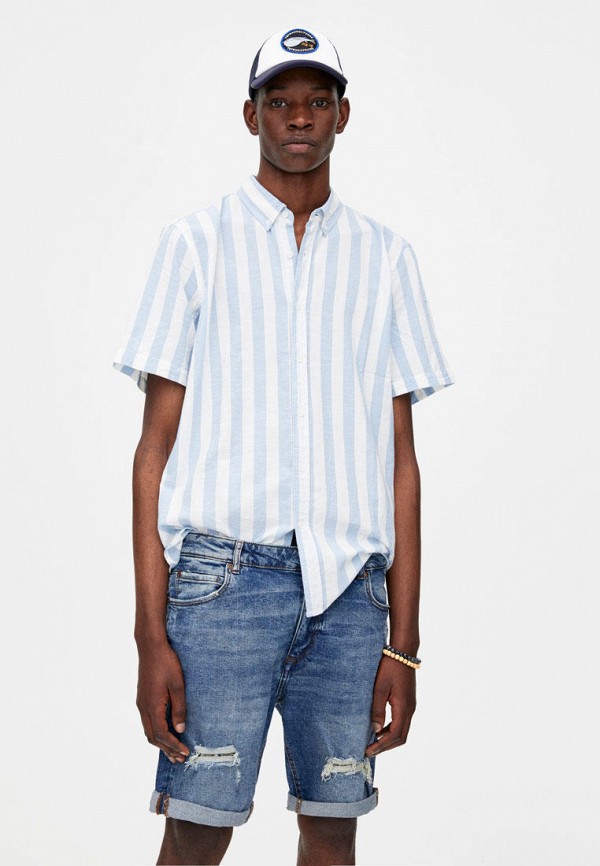 

Шорты джинсовые Pull&Bear, Синий, SLIM