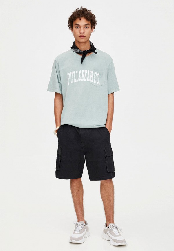 

Футболка Pull&Bear, Бирюзовый