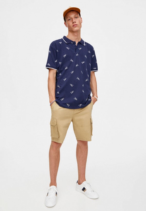 

Поло Pull&Bear, Синий