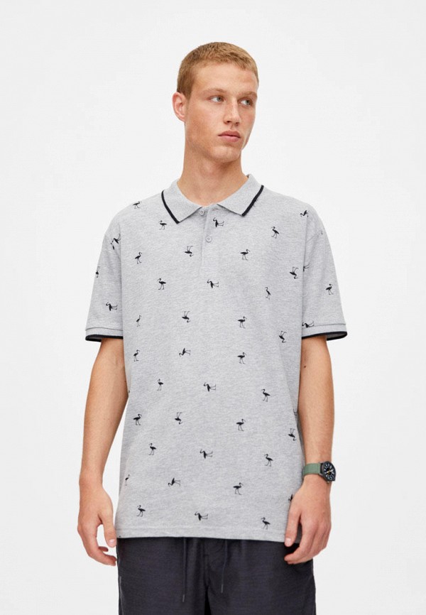 

Поло Pull&Bear, Серый