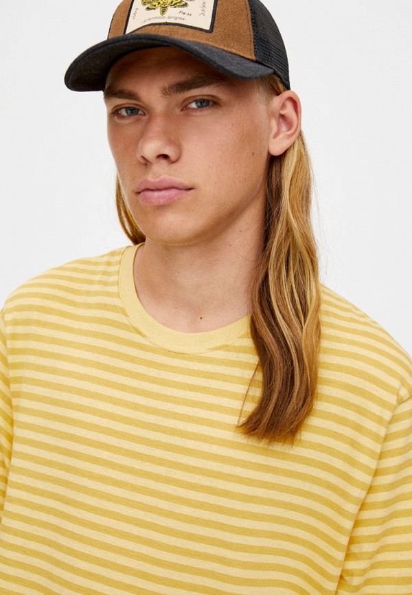 

Футболка Pull&Bear, Желтый, Join Life