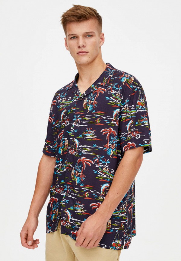 

Рубашка Pull&Bear, Синий