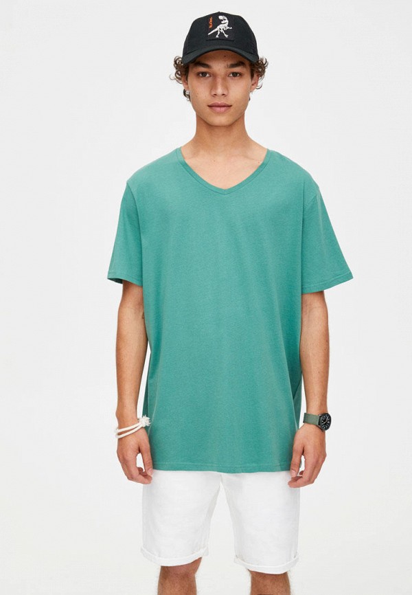 

Футболка Pull&Bear, Бирюзовый