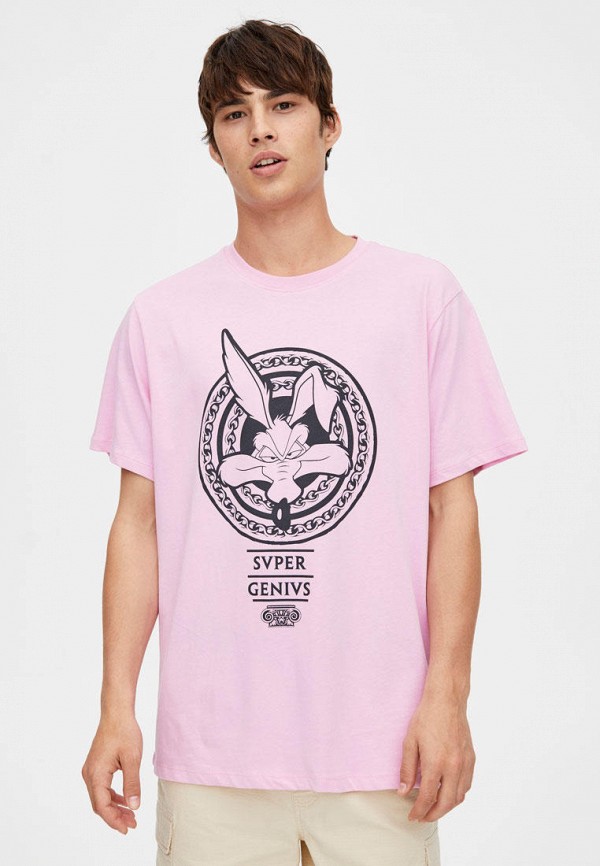 

Футболка Pull&Bear, Розовый
