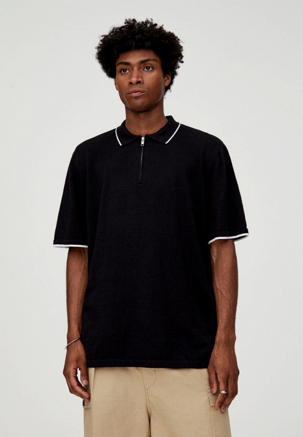 

Поло Pull&Bear, Черный