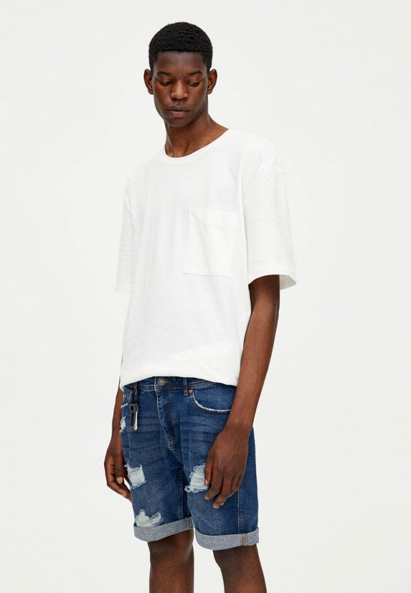 

Шорты джинсовые Pull&Bear, Синий, SLIM