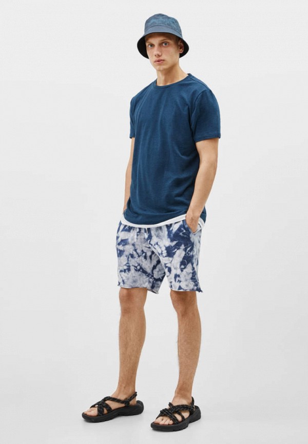 

Футболка Bershka, Синий