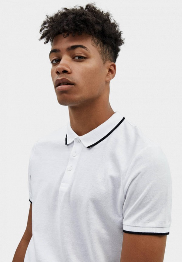 

Поло Bershka, Белый