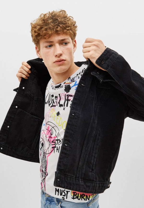 

Куртка джинсовая Bershka, Черный