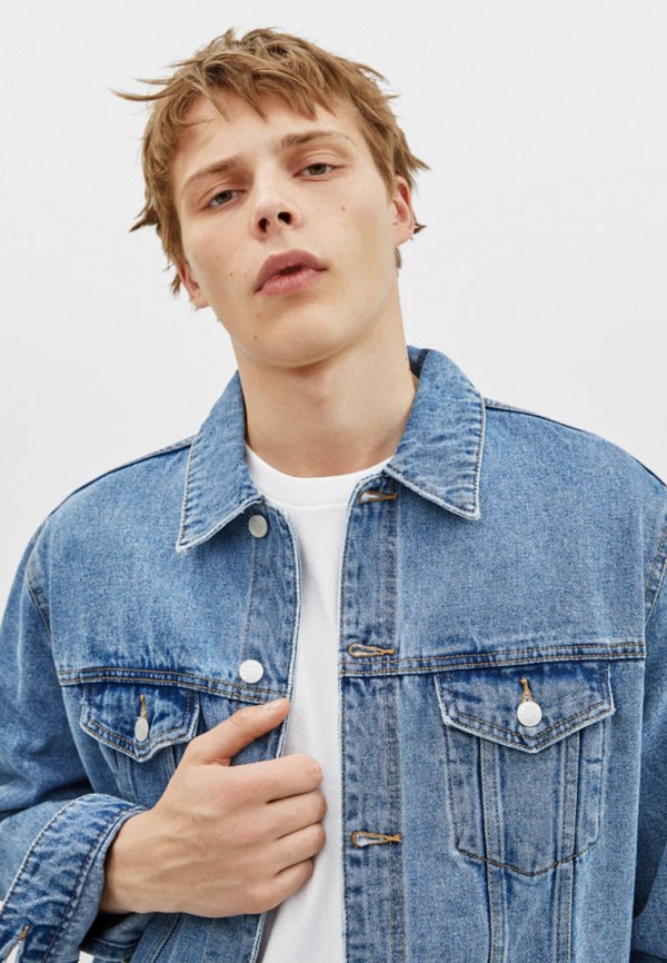 

Куртка джинсовая Bershka, Голубой