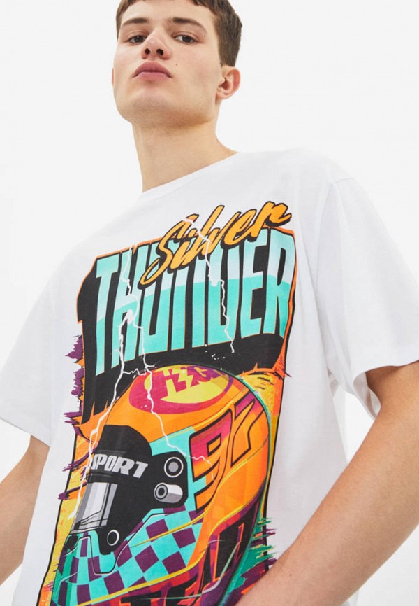 

Футболка Bershka, Белый
