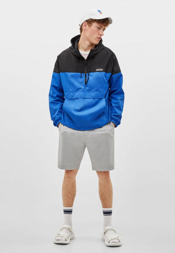 

Ветровка Bershka, Синий