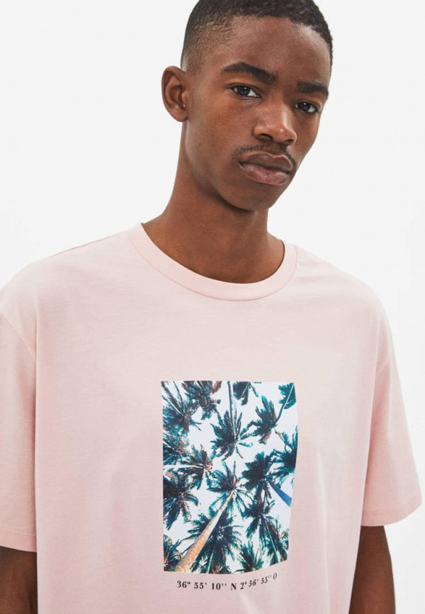 

Футболка Bershka, Розовый