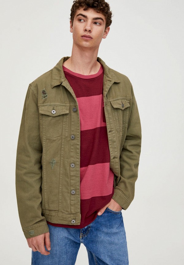 

Куртка джинсовая Pull&Bear, Хаки