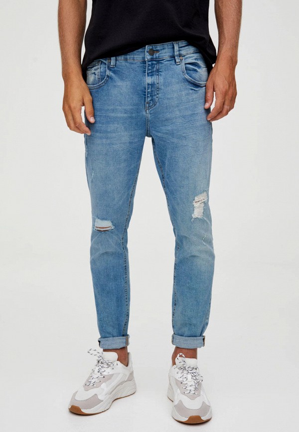 

Джинсы Pull&Bear, SKINNY, Голубой