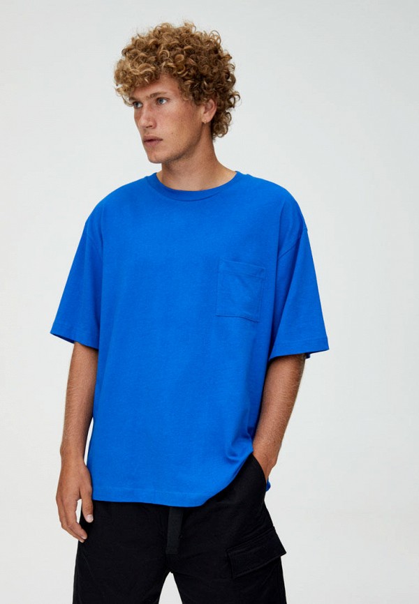 

Футболка Pull&Bear, Синий, Join Life