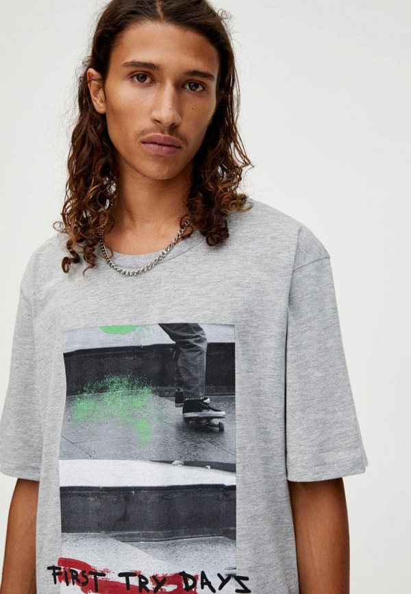 

Футболка Pull&Bear, Серый