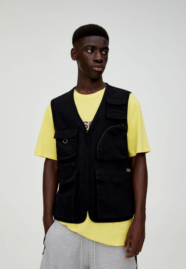 

Жилет утепленный Pull&Bear, Черный