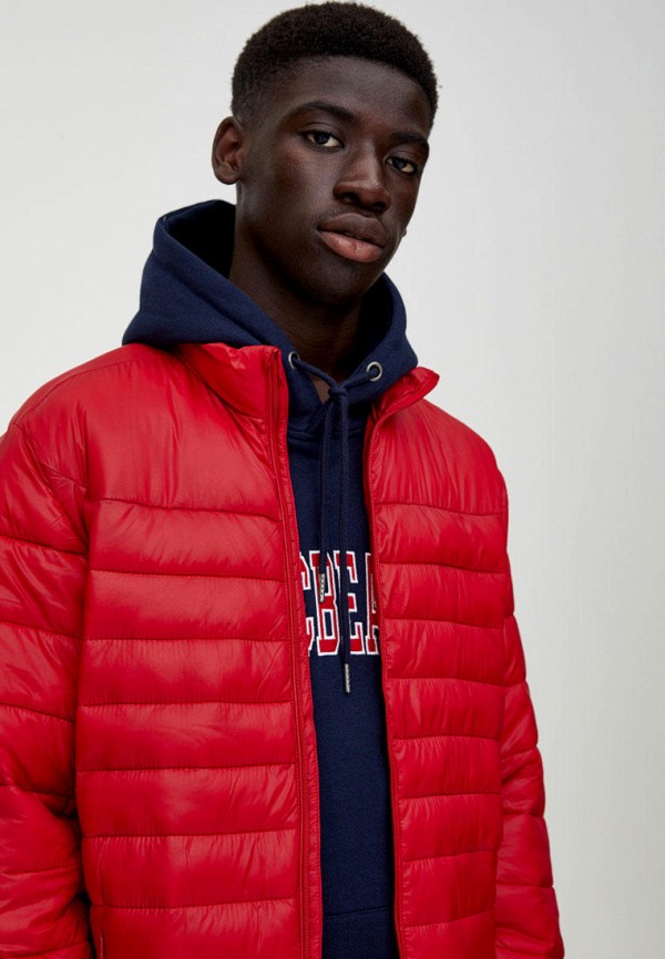 

Куртка утепленная Pull&Bear, Красный