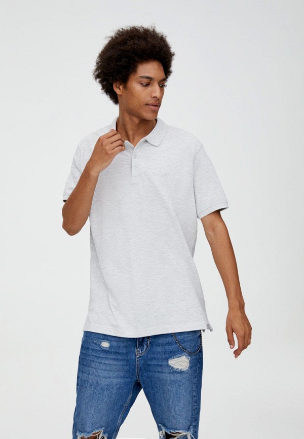 

Поло Pull&Bear, Серый