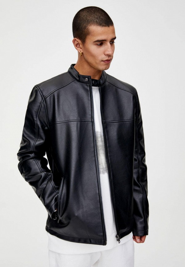 

Куртка кожаная Pull&Bear, Черный