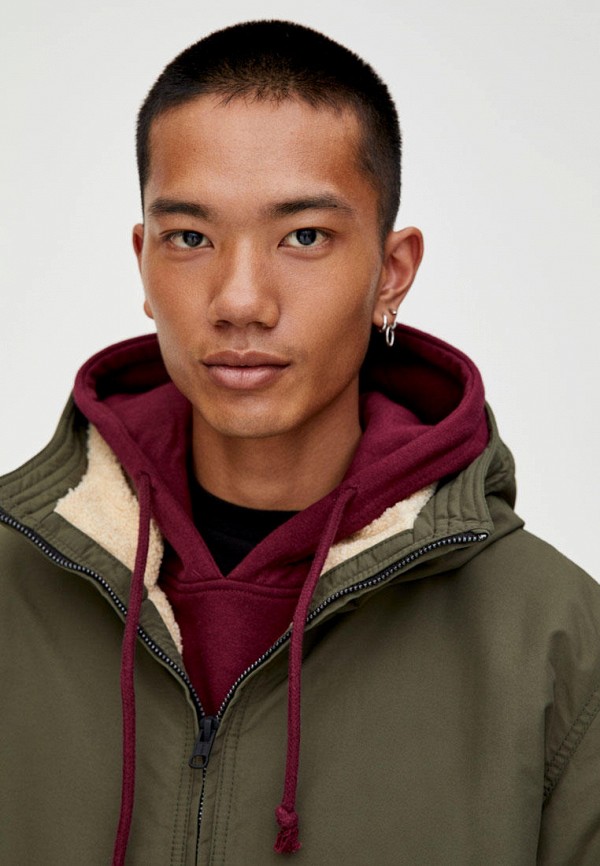 

Куртка утепленная Pull&Bear, Хаки